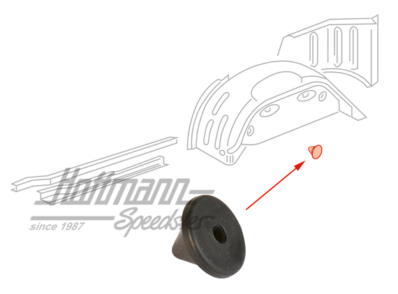 Stopfen, Radkasten hinten, 10mm Stopfen, Radkasten hinten, 10mm
