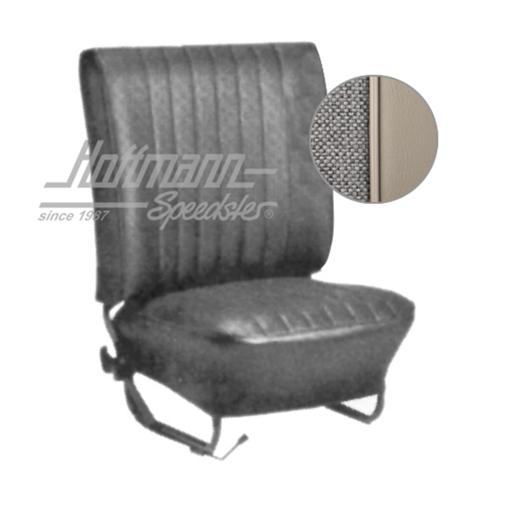 Sitzbezüge,Lim., 64-67,Tweed, hellgrau