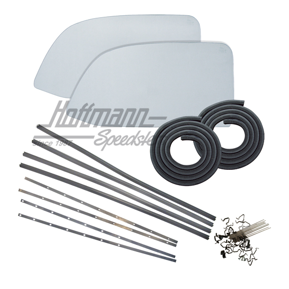 Umbausatz, 1tlg. Seitenscheiben, vorne, klar, 8.64- Umbausatz, 1tlg. Seitenscheiben, vorne, klar, 8.64-