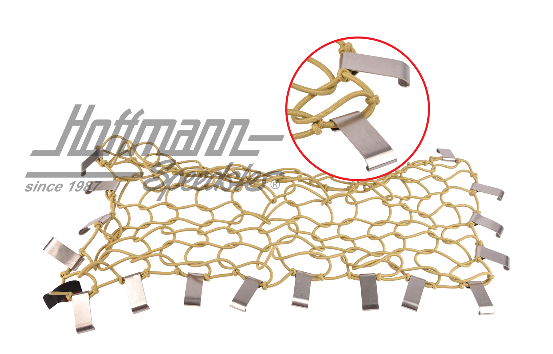Gepäcknetz, innen am Himmel, Käfer,beige
