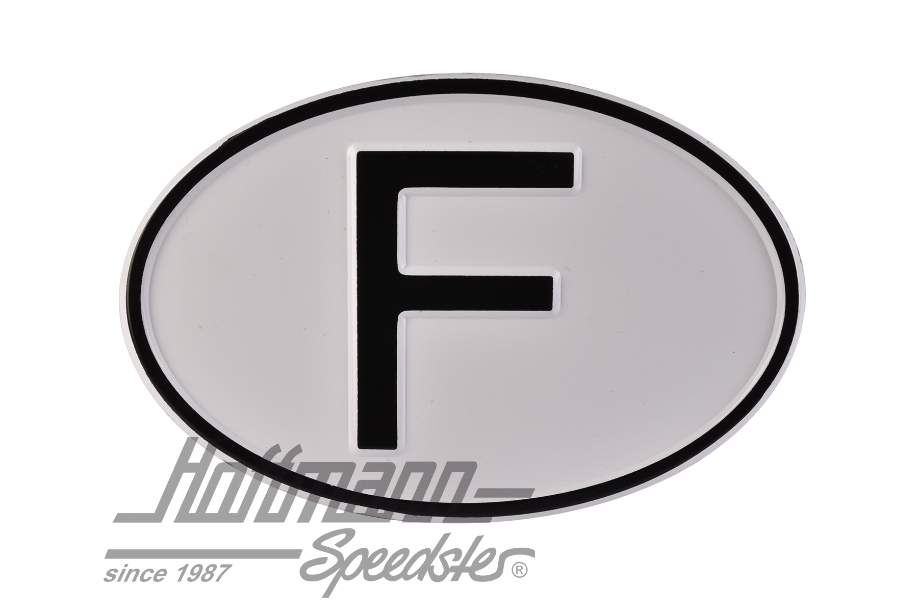 Nationalitätsschild "F", Aluminium