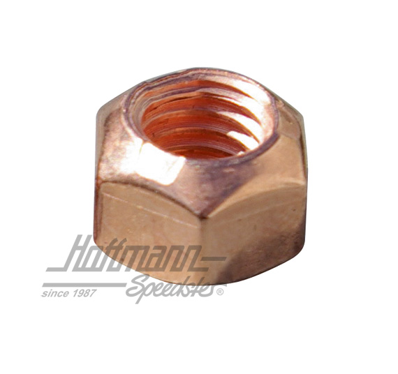 Mutter (Auspuff) M8 mit SW 12,verkupfert Mutter (Auspuff) M8 mit SW 12,verkupfert