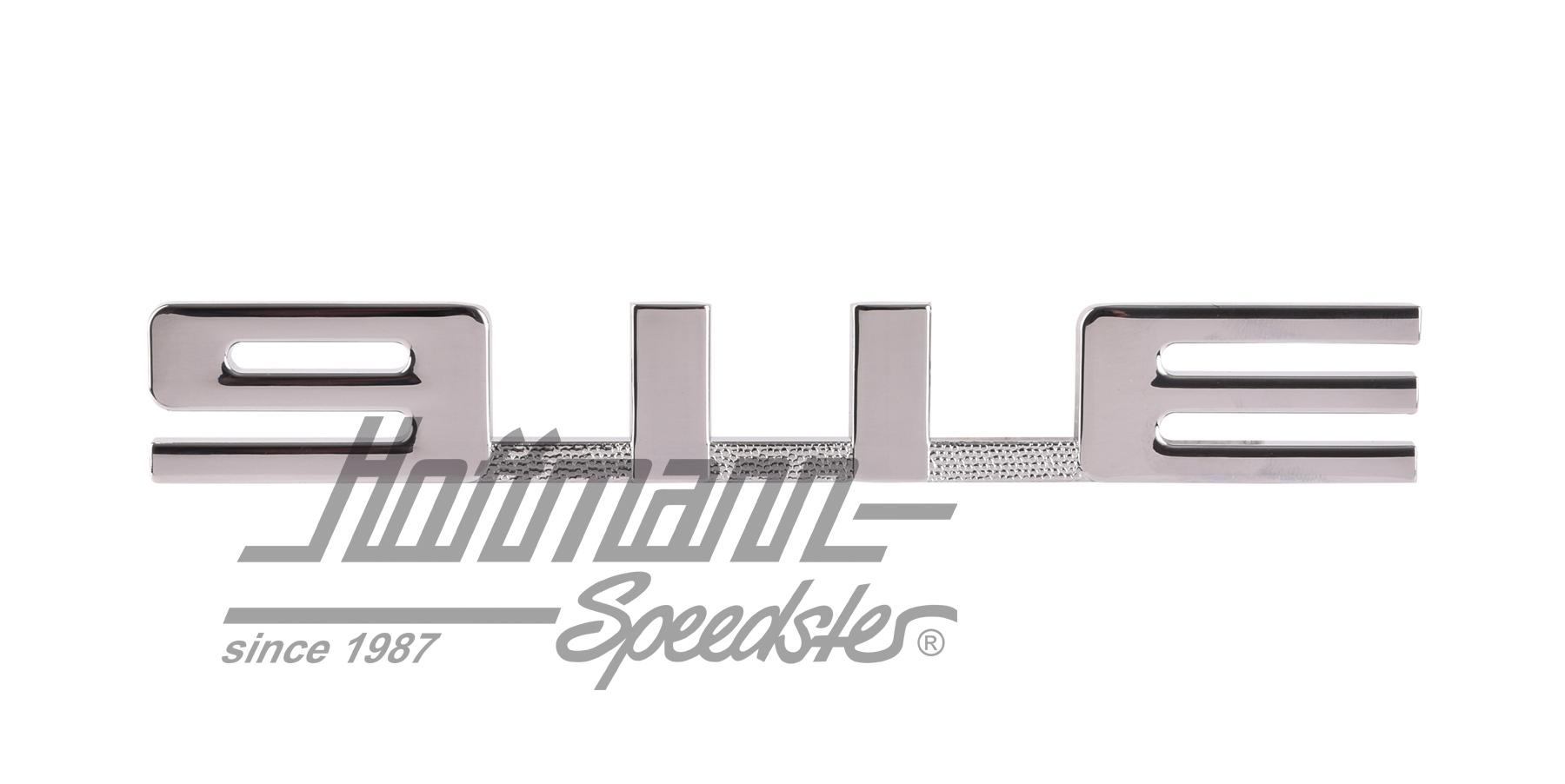Schriftzug, 911 E, chrom