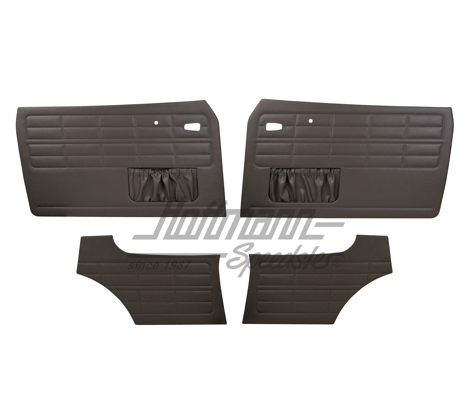 Tür- und Seitenverkleidungen, Karmann Coupé, 8.63-, schwarz Tür- und Seitenverkleidungen, Karmann Coupé, 8.63-, schwarz