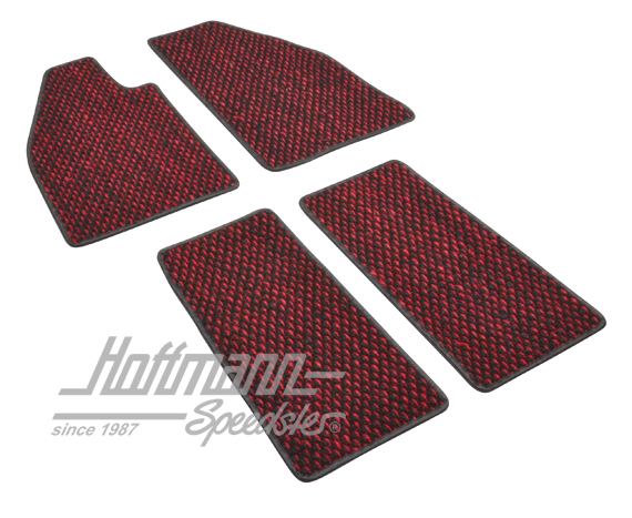 Fußmatten, Kokos, 57-59, rot/schwarz Fußmatten, Kokos, 57-59, rot/schwarz