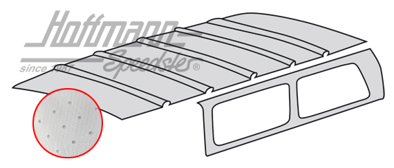 Himmel, Bus T2, 8.71-7.79, perforiert, altweiß Himmel, Bus T2, 8.71-7.79, perforiert, altweiß