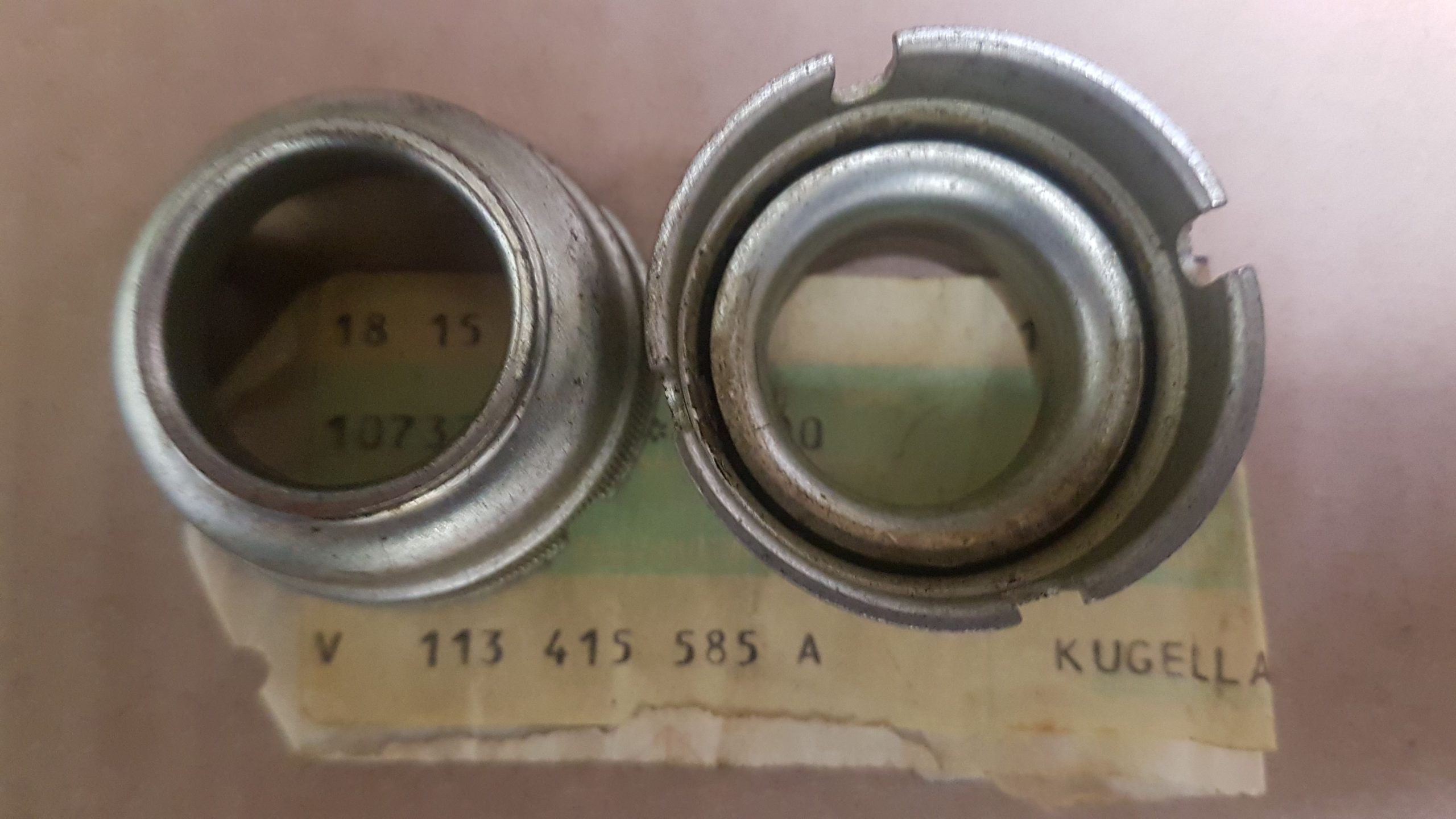 Kugellager, Lenkrohr oben, 8.61-7.67