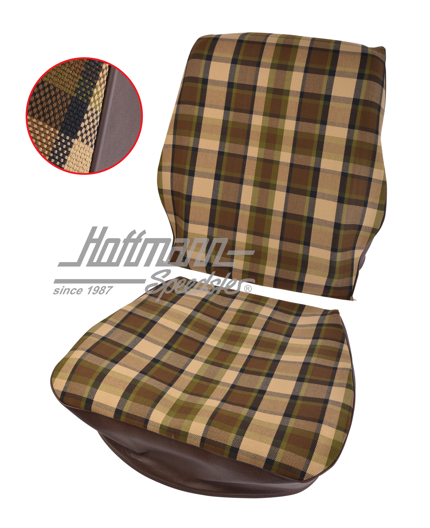 Sitzbezug, Westfalia, braun/beige, 74-79