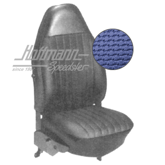 Sitzbezüge, Limousine, 8.72-7.73, Korbmuster, blau