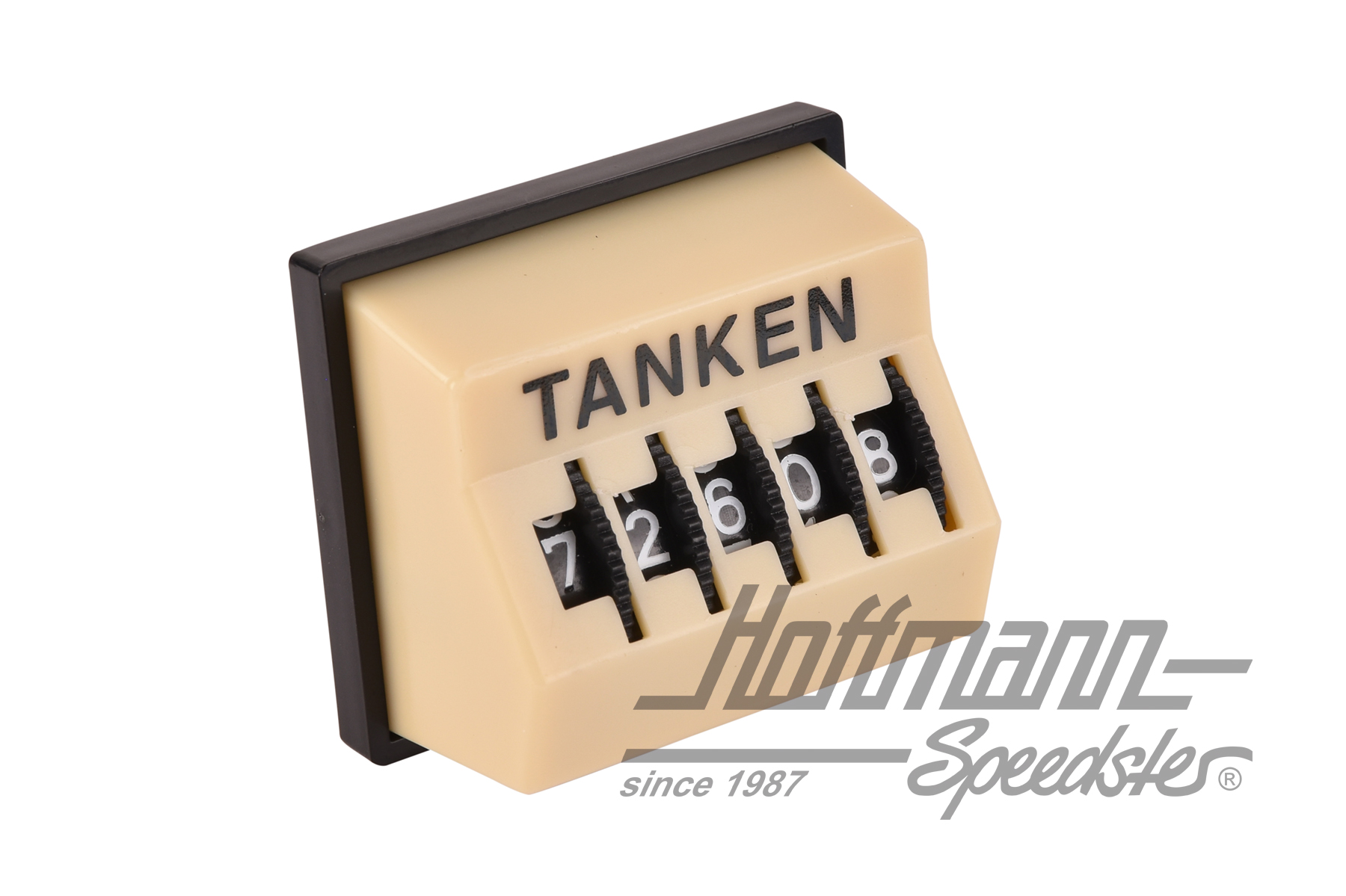Tageskilometerzähler, "Tanken", ivory