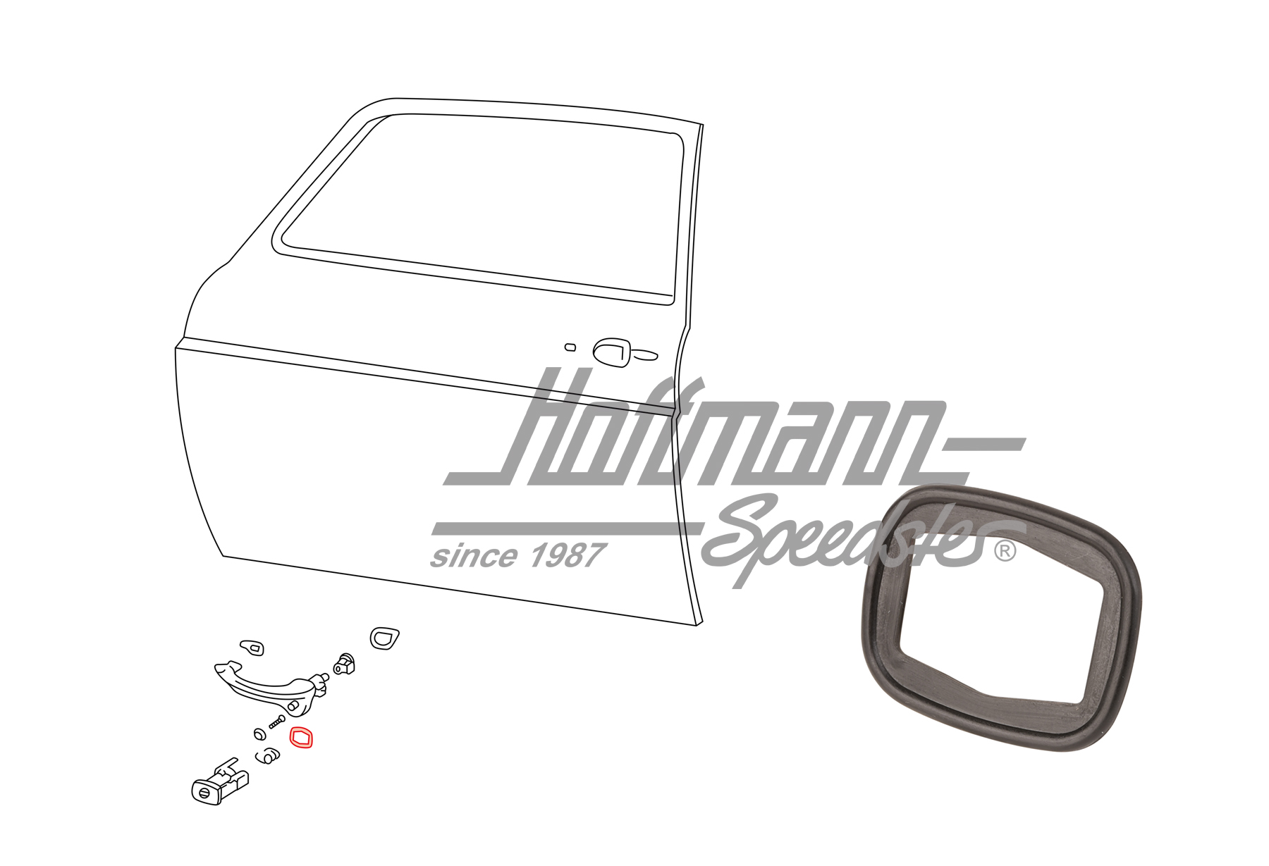 Dichtung, Schließzylinder, Tür Dichtung, Schließzylinder, Tür