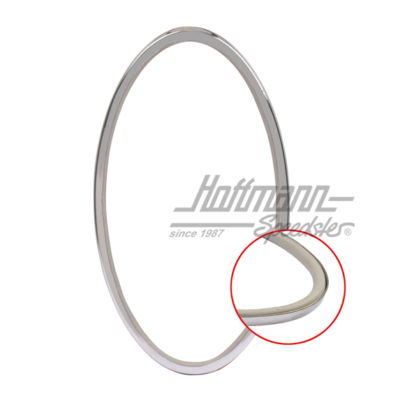 Chromrahmen, Rückleuchtenglas,Metall,L/R Chromrahmen, Rückleuchtenglas,Metall,L/R