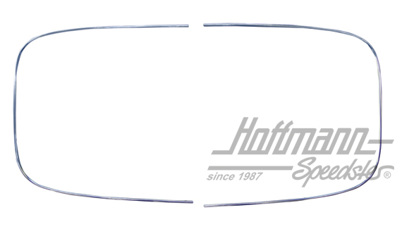 Zierrahmen Alu, Heckscheibe 405mm, 8.64- Zierrahmen Alu, Heckscheibe 405mm, 8.64-