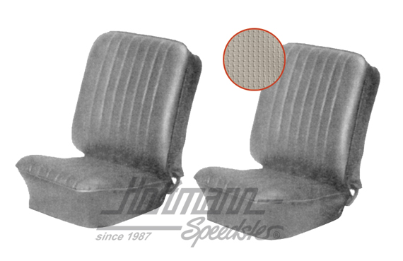 Sitzbezüge, Karmann, vorne,60-66,altweiß
