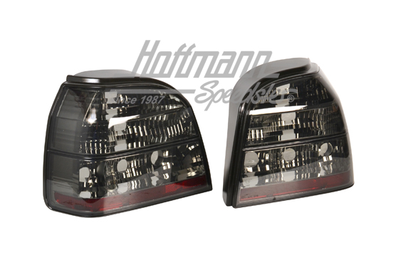 Rückleuchten, Golf 3, schwarz/klar