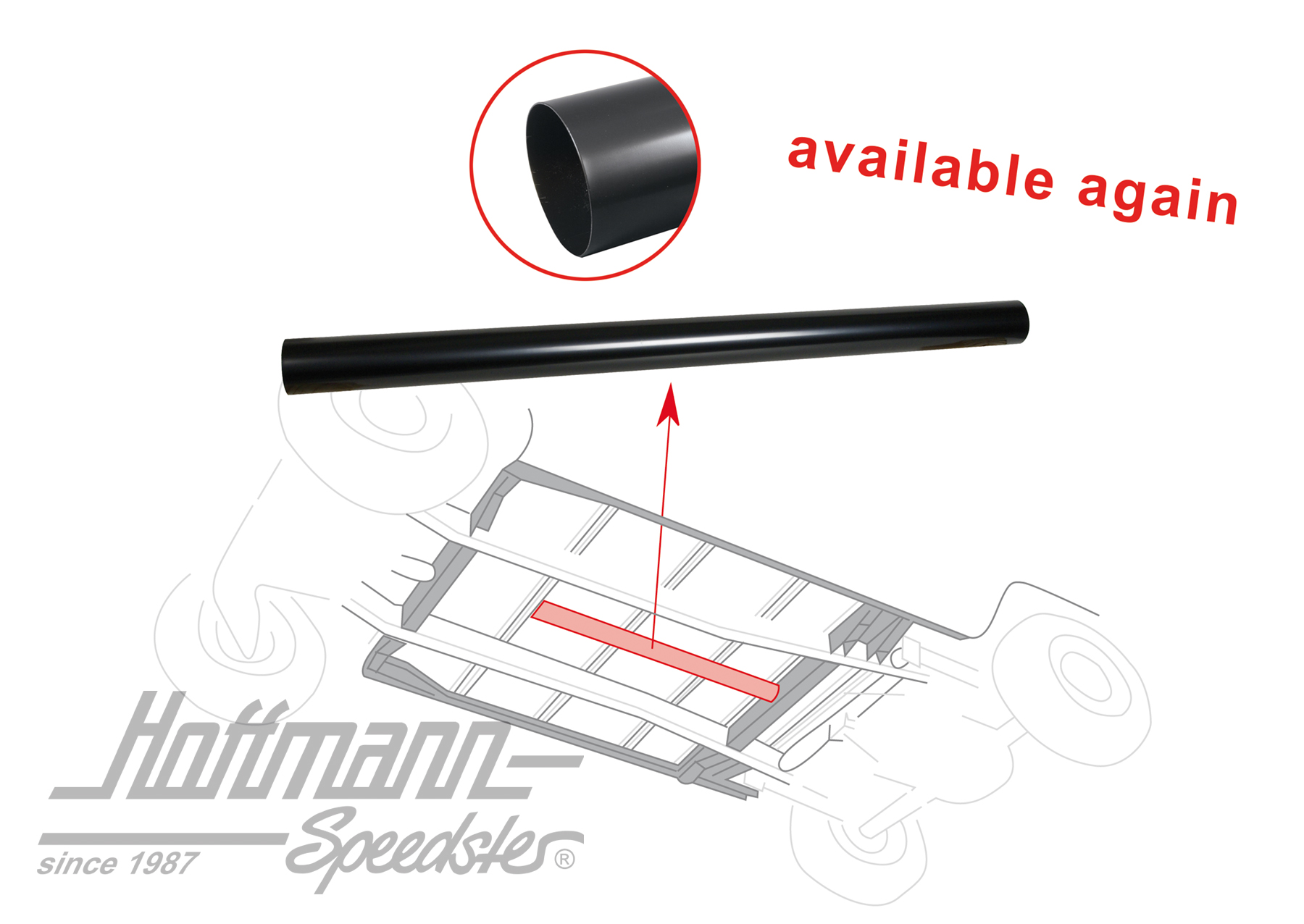 Heizrohr, Mitte, 1000mm, 3.55-7.72 Heizrohr, Mitte, 1000mm, 3.55-7.72