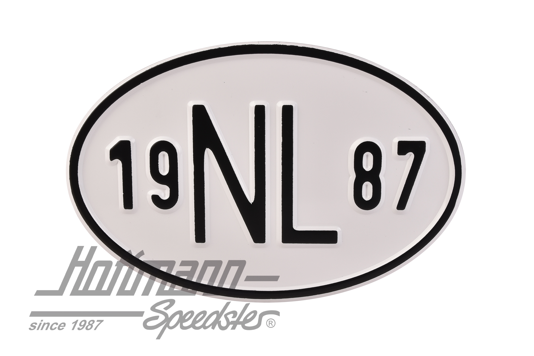Nationalitätsschild "NL", "1987", Alu