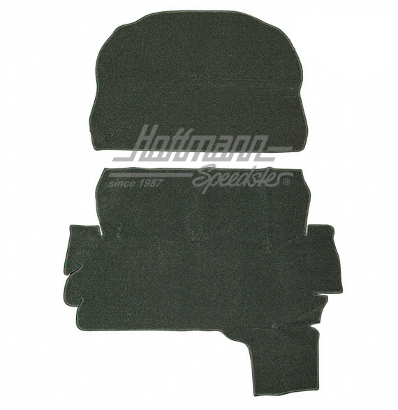 Teppichsatz, Kofferraum, Velour, schwarz, 1303