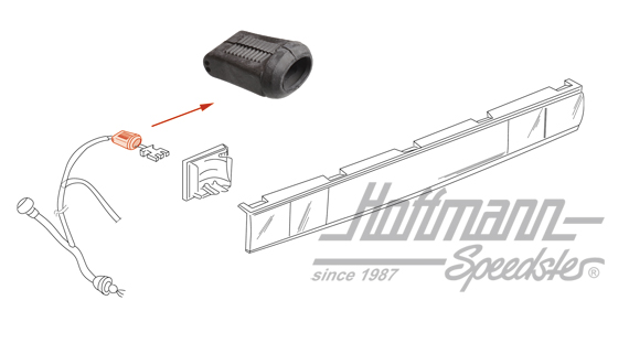 Schutzkappe, Stecker Mittelleuchte, hinten