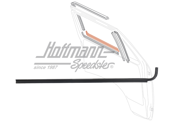 Schachtdichtung, T3, links außen, für Zierleiste Schachtdichtung, T3, links außen, für Zierleiste