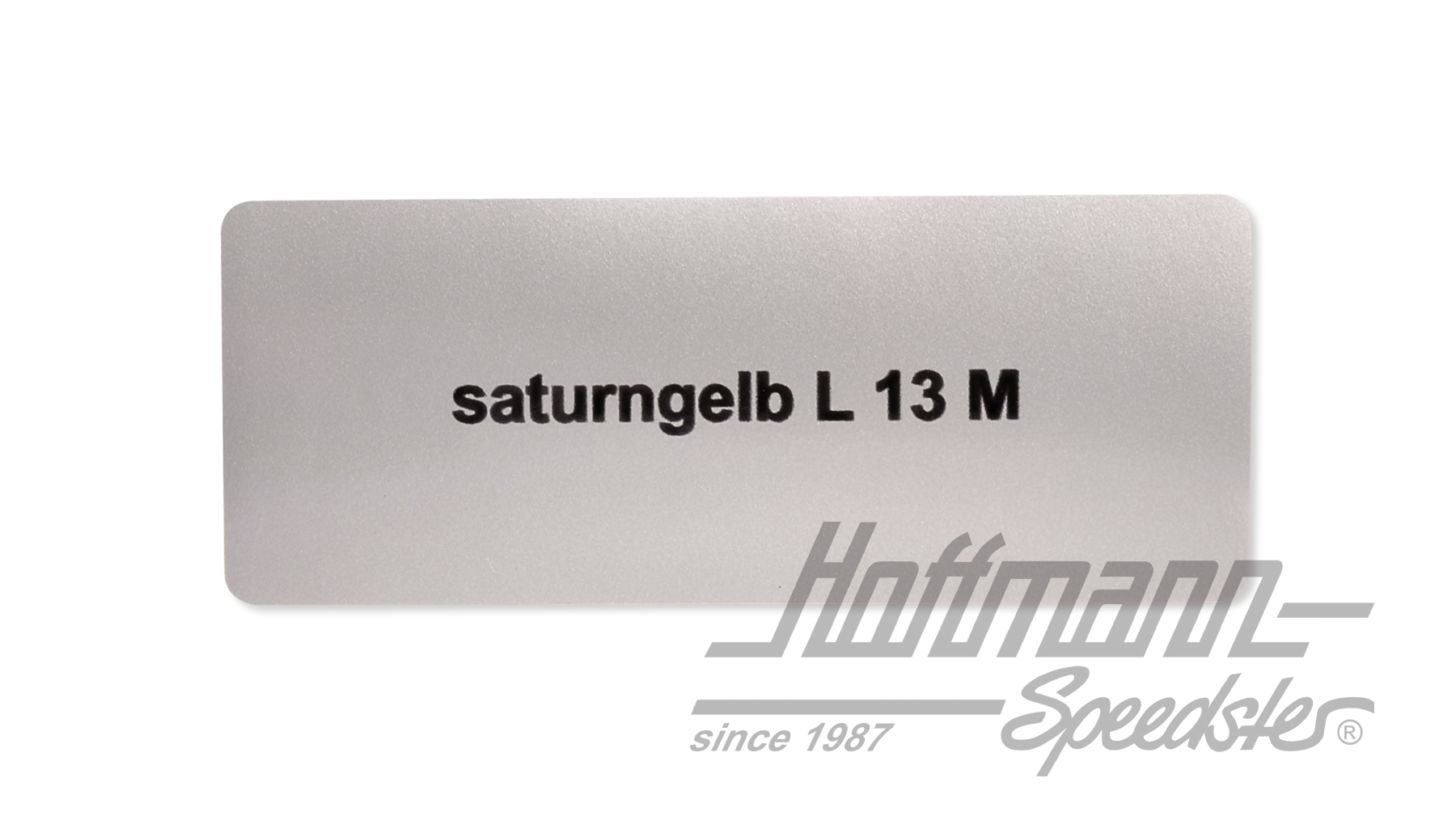 Aufkleber, Farbnummer L13M, saturngelb Aufkleber, Farbnummer L13M, saturngelb