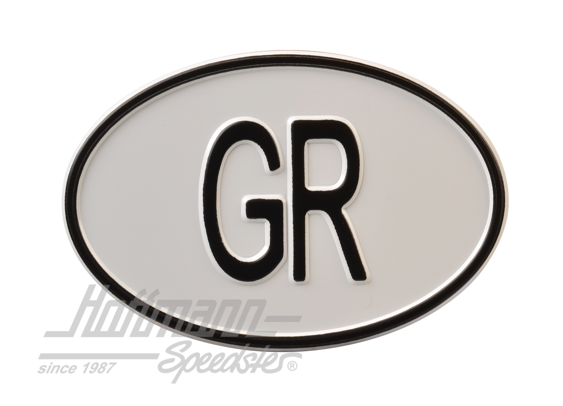 Nationalitätsschild "GR", Aluminium