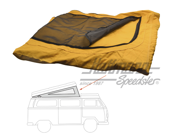 Zelt, Westfalia, Hubdach, 73-79, gelb