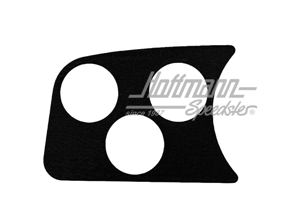 Instrumenteneinsatz, links, 3x52,schwarz
