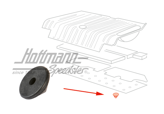 Stopfen, Bodenplatte, 15mm Stopfen, Bodenplatte, 15mm