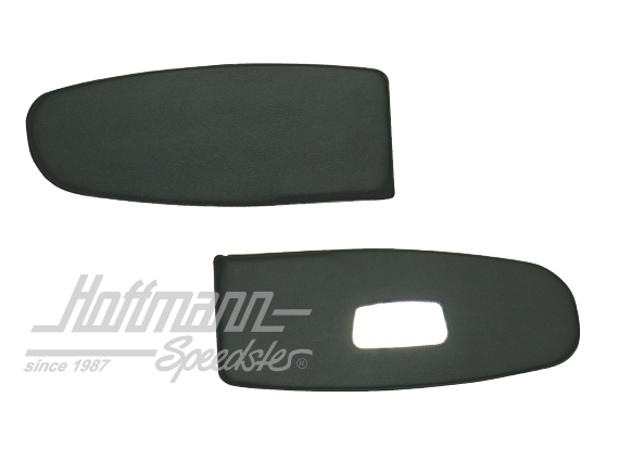 Sonnenblenden, schwarz, mit Spiegel, .55-.64