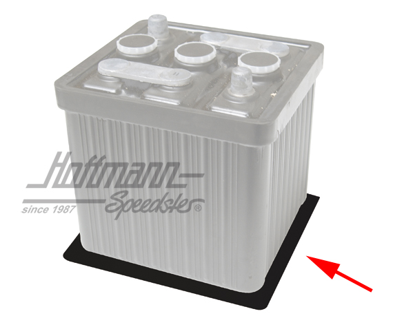 Unterlage, Batterie, 200x300mm, schwarz Unterlage, Batterie, 200x300mm, schwarz