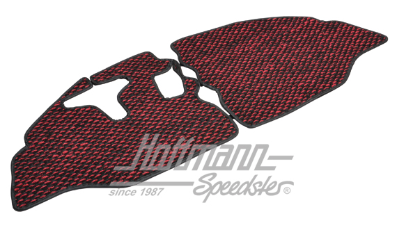 Fußmatte, Kokos, 65-67, rot/schwarz Fußmatte, Kokos, 65-67, rot/schwarz