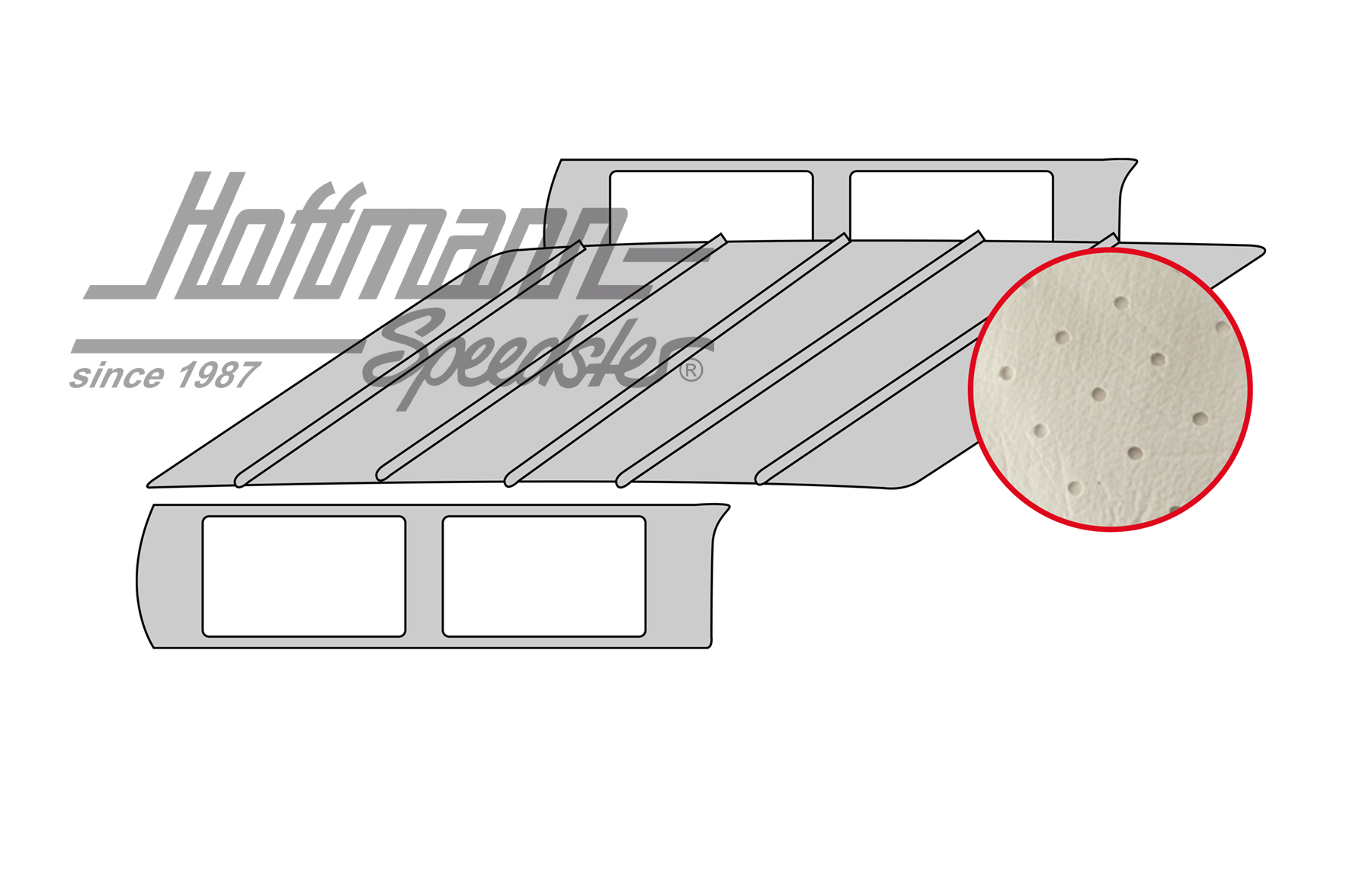 Himmel, Variant, perforiert, altweiß Himmel, Variant, perforiert, altweiß
