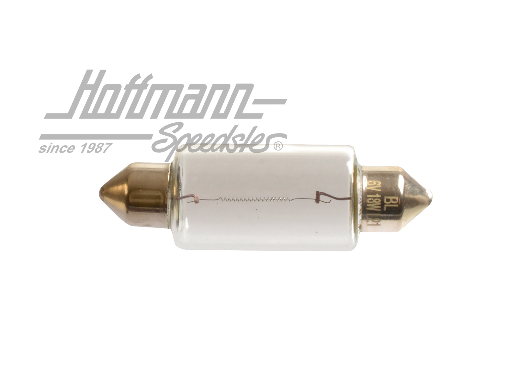 Soffitte, 6V, 18W, 44mm Soffitte, 6V, 18W, 44mm