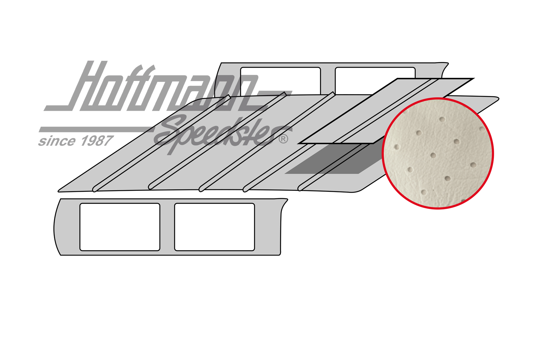 Himmel, Variant, SSD, perforiert,altweiß Himmel, Variant, SSD, perforiert,altweiß