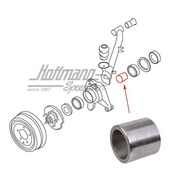 Abstandsring, Radlager, hinten, 70-92