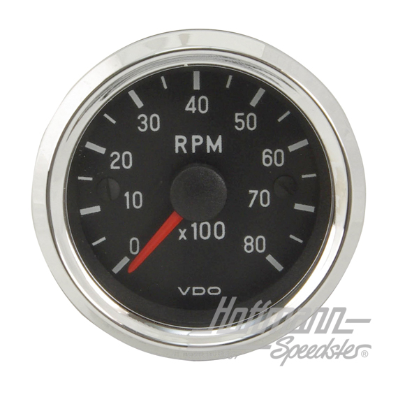 Drehzahlmesser, "Cockpit international", 52mm, Chrom Drehzahlmesser, "Cockpit international", 52mm, Chrom