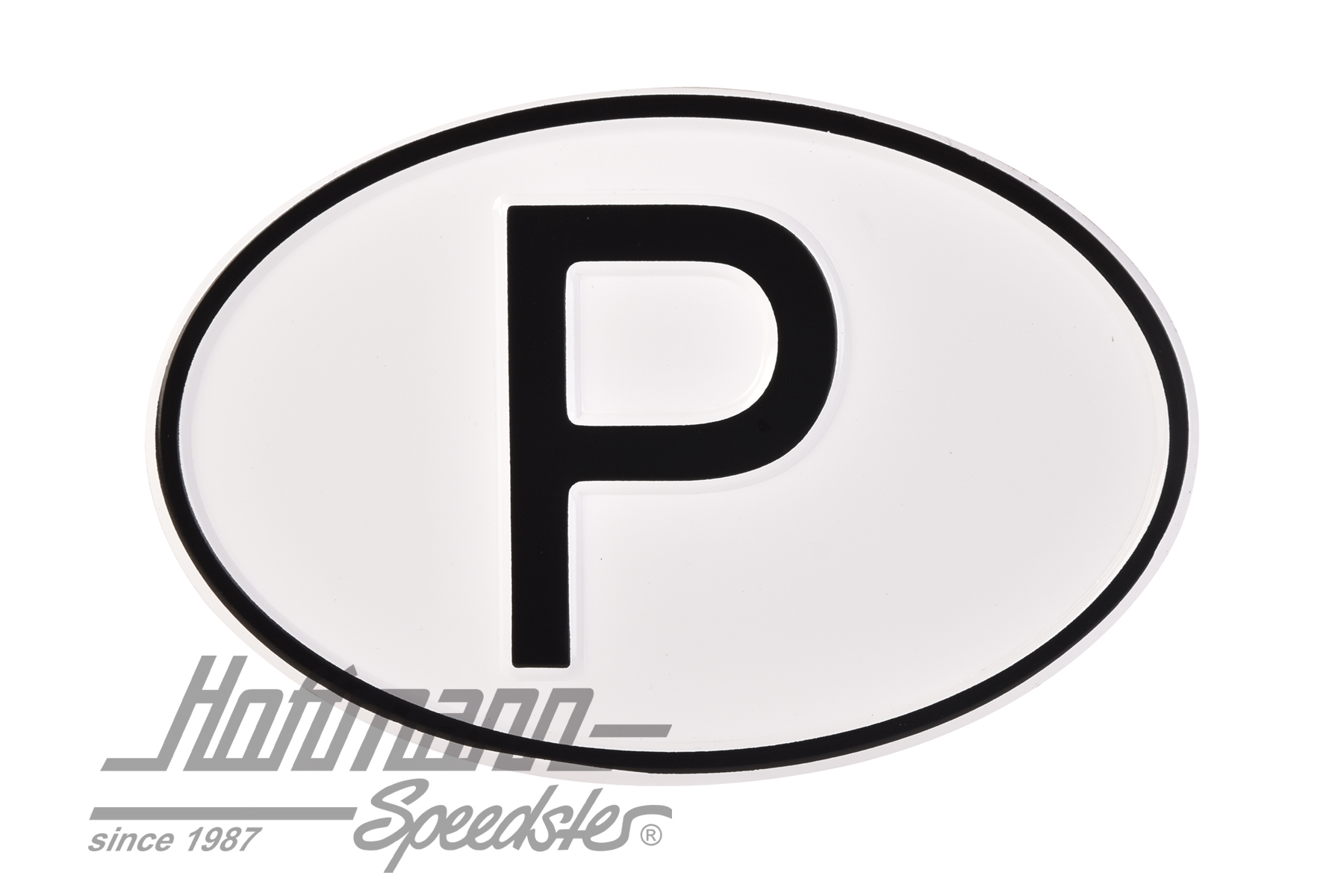 Nationalitätsschild "P", Aluminium