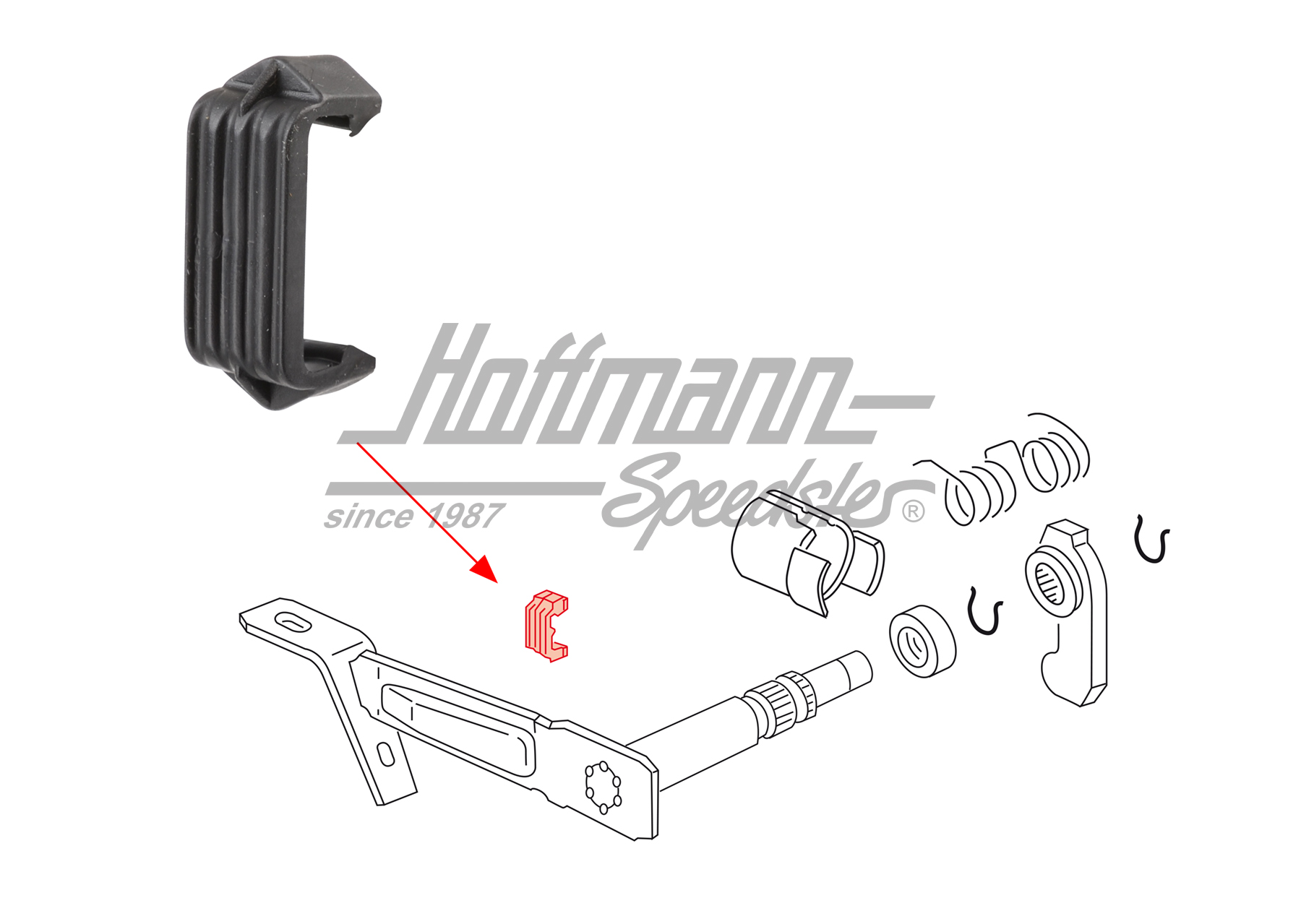 Anschlagpuffer, Ausrückwelle, 5-Gang Anschlagpuffer, Ausrückwelle, 5-Gang