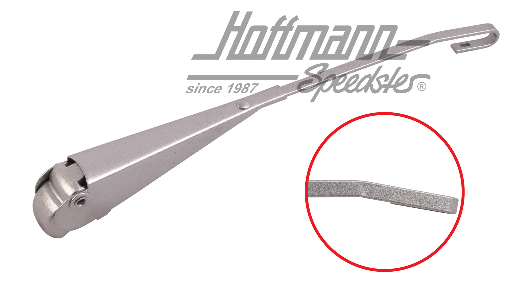 Wischerarm, 67-69/Sparkäfer, re., silber