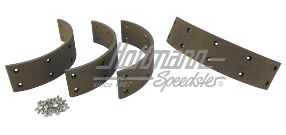 Bremsbelagsatz, hinten, Bus T2/T3, 70-92