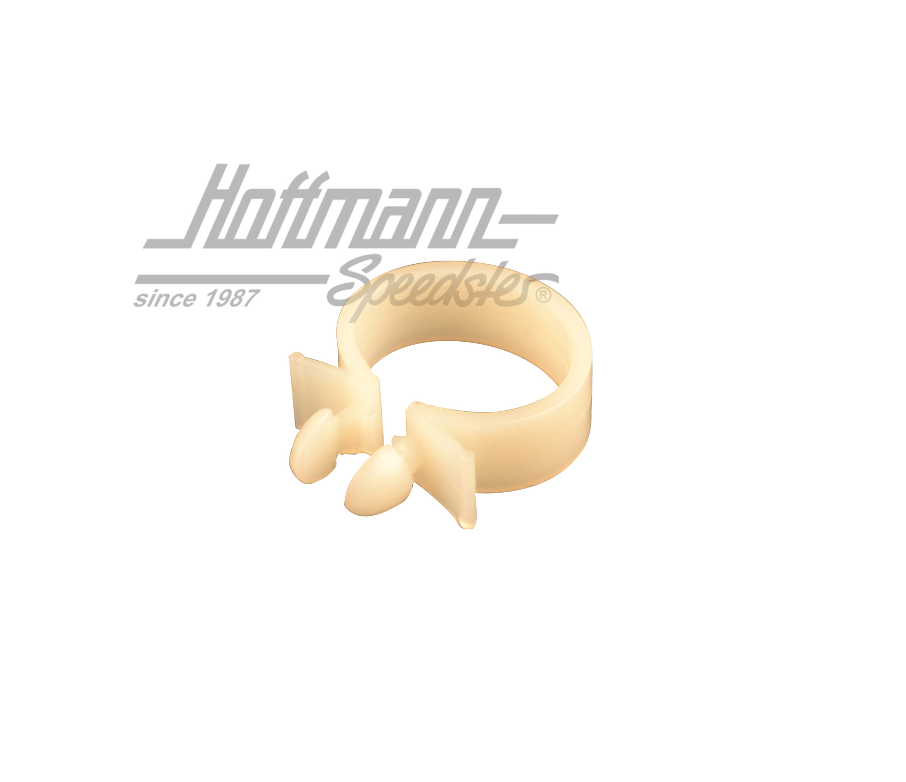 Halteclip, 18mm, Kabel/Schlauch, weiß