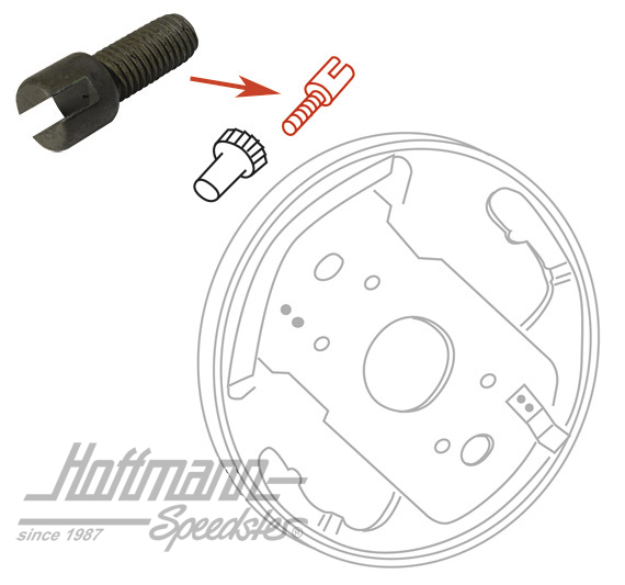 Einstellschraube, Bus T1/T2, 55-79 Einstellschraube, Bus T1/T2, 55-79