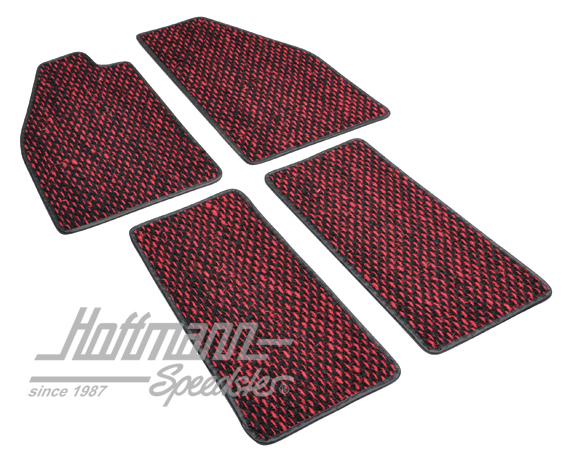 Fußmatten, Kokos, -57, rot/schwarz Fußmatten, Kokos, -57, rot/schwarz