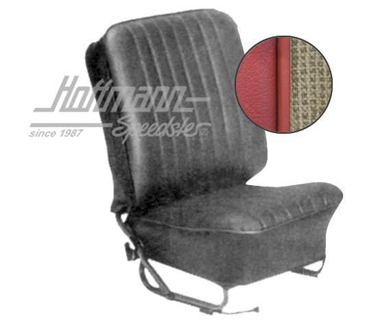 Sitzbezüge, Limousine, 57-64, Meshmuster, weiß/rot Sitzbezüge, Limousine, 57-64, Meshmuster, weiß/rot