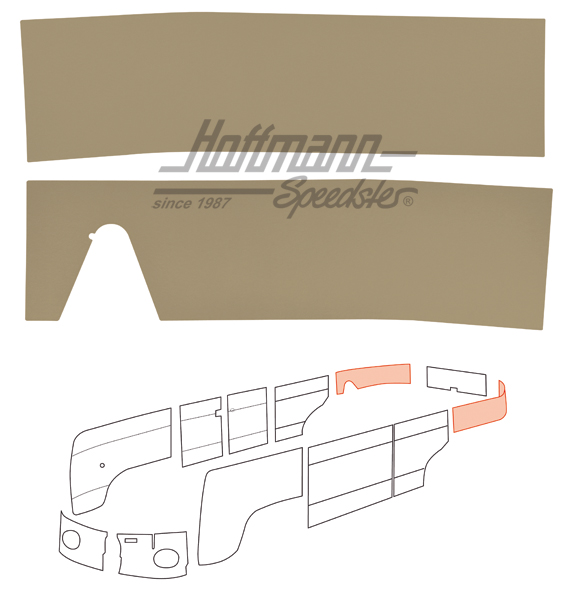 Seitenverkleidungen, hinten, 62-67,beige