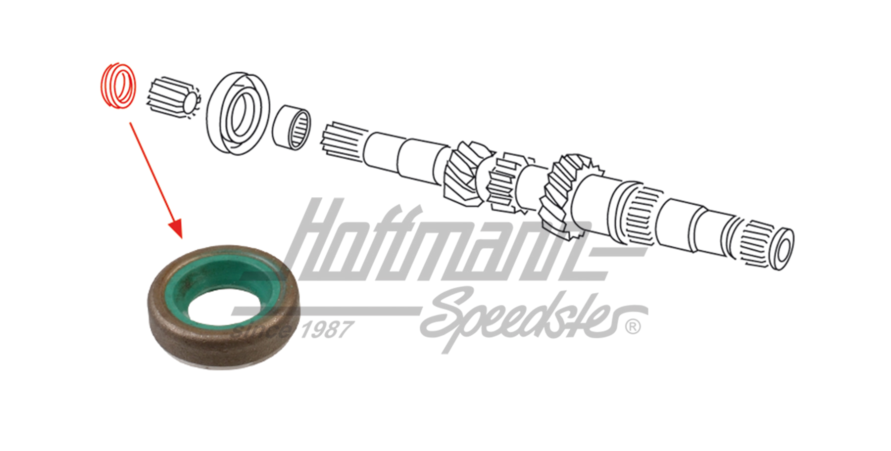 Hauptwellendichtring, 1.5-1.8 Hauptwellendichtring, 1.5-1.8