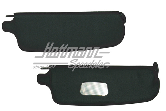 Sonnenblenden, schwarz, mit Spiegel, .64-.74