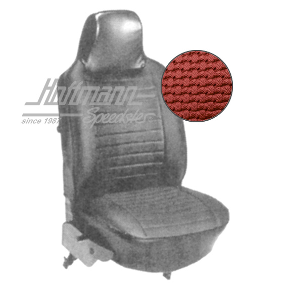 Sitzbezüge, Cabrio, 73-76, Korbmuster, rot
