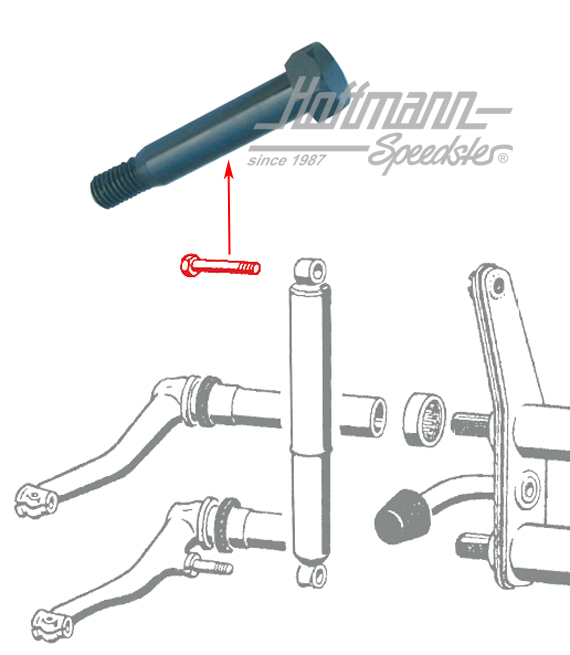 Schraube, Stoßdämpfer, vorne, oben, M10